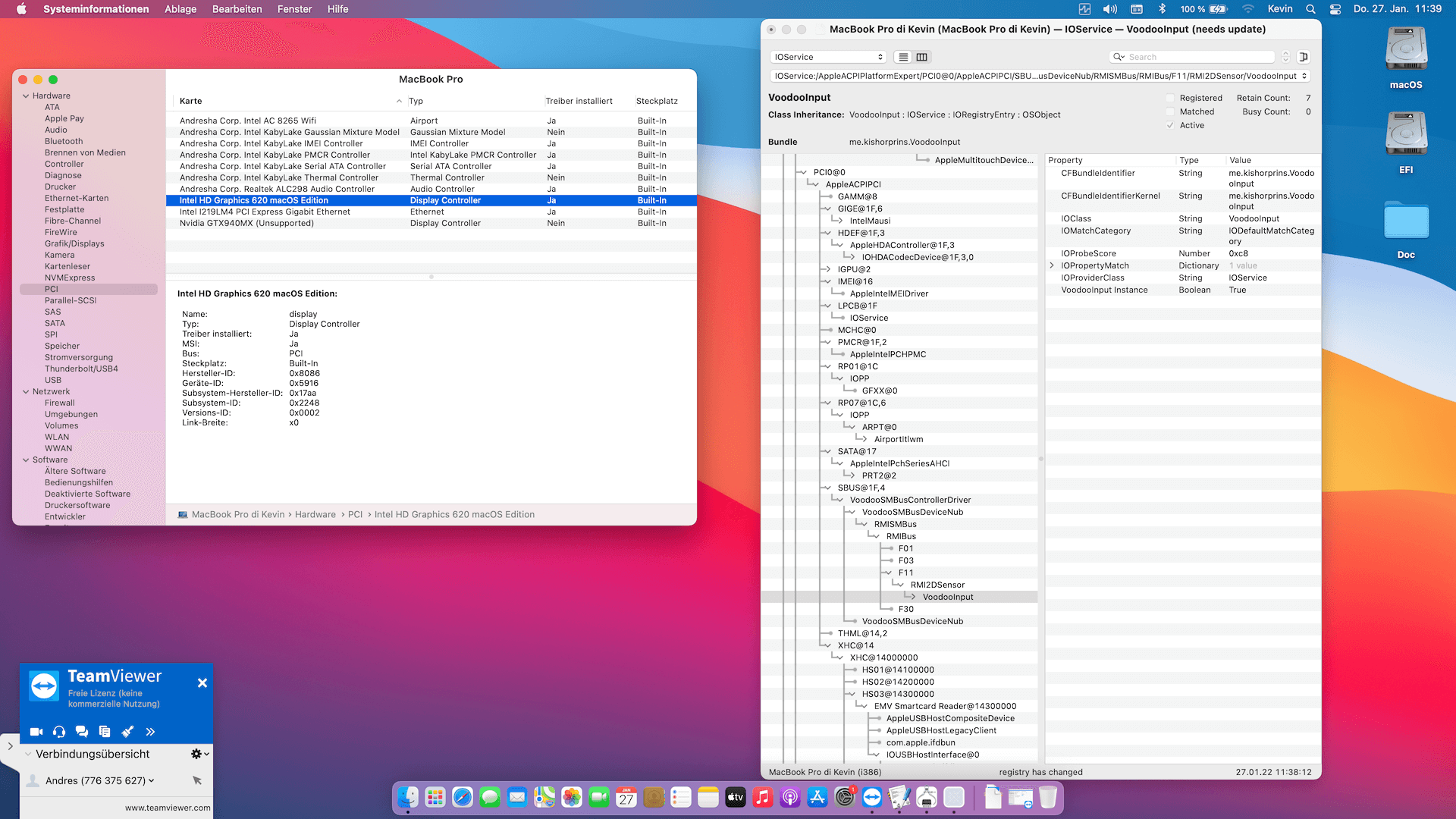 Lenovo Thinkpad T570 4K 6th Dual Battery [KabyLake   Intel HD 620 + SMBUS]   OpenCore 9